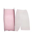 Reliant Ribbon Reliant Ribbon 99908W-061-40K Sheer Lovely Value Wired Edge Ribbon - Pink - 2.5 in. x 50 yards 99908W-061-40K